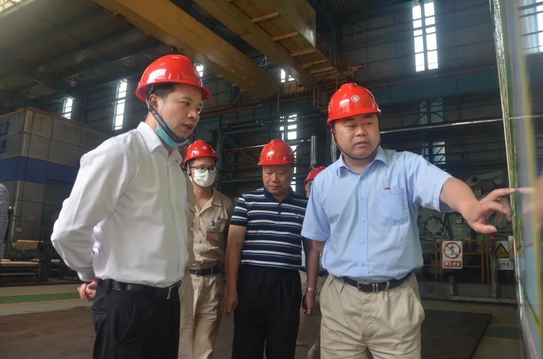 福州市纪委副书记张永森一行到宝钢德盛调研